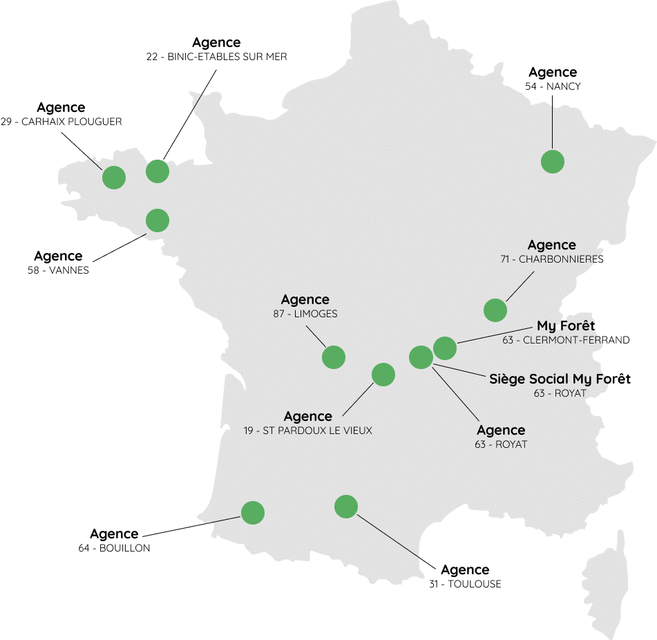 Nos implantations Carte de France